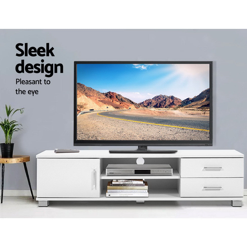 Artiss Entertainment Unit TV Cabinet 120cm White Dylan - Cosy Abode