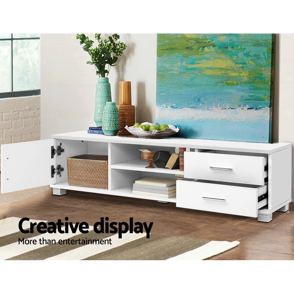 Artiss Entertainment Unit TV Cabinet 120cm White Dylan - Cosy Abode