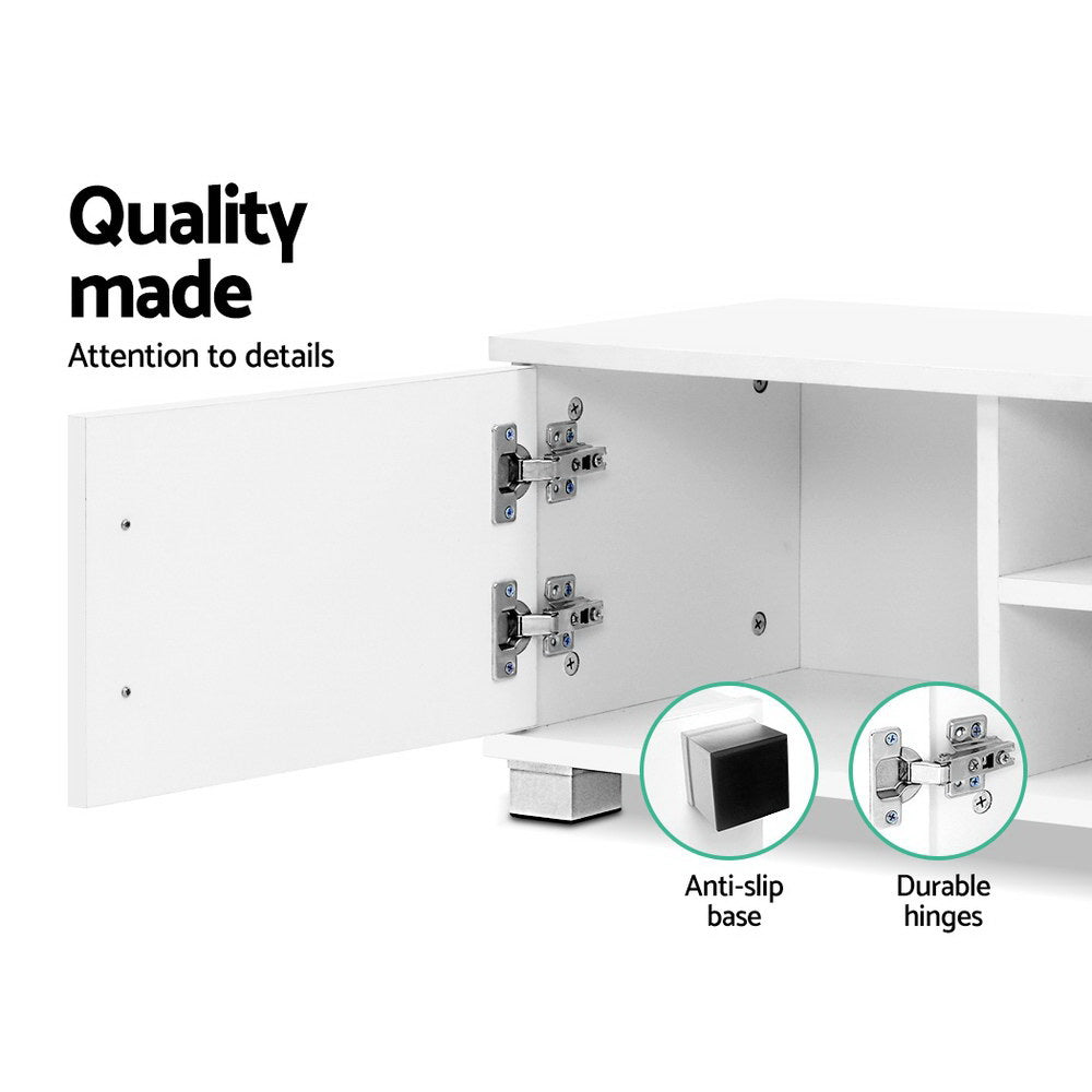 Artiss Entertainment Unit TV Cabinet 120cm White Dylan - Cosy Abode