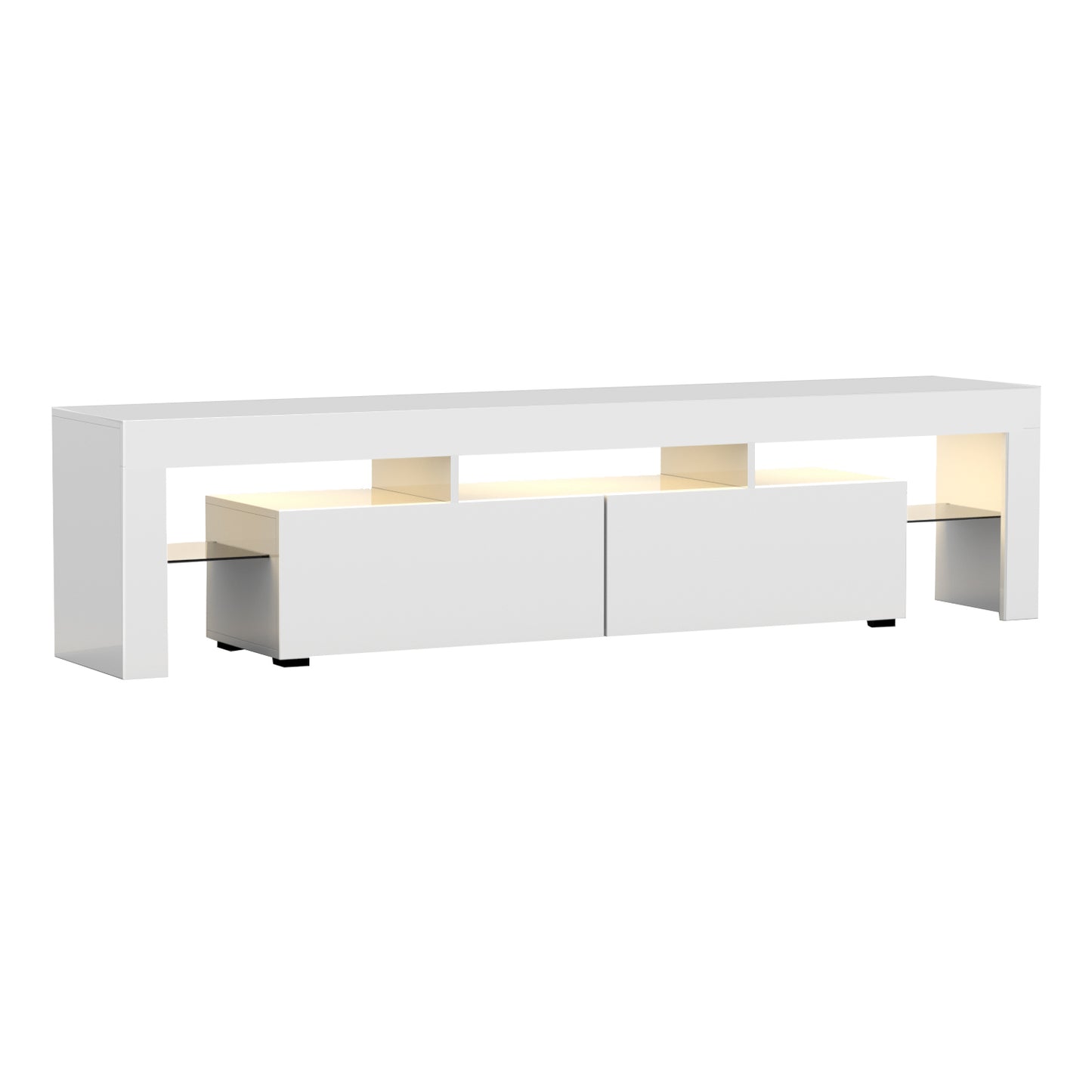Artiss Entertainment Unit TV Cabinet LED 189cm White Elo - Cosy Abode