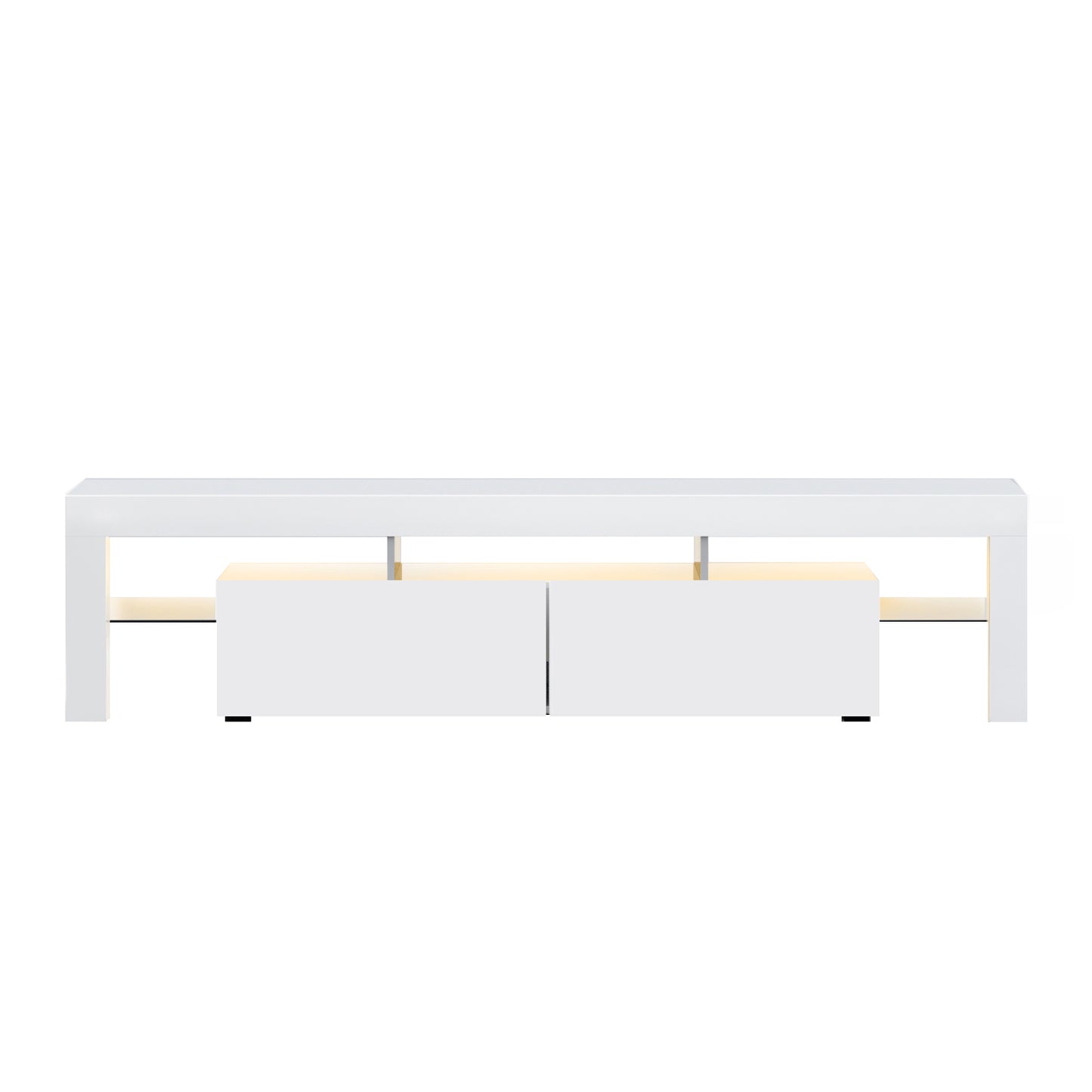 Artiss Entertainment Unit TV Cabinet LED 189cm White Elo - Cosy Abode