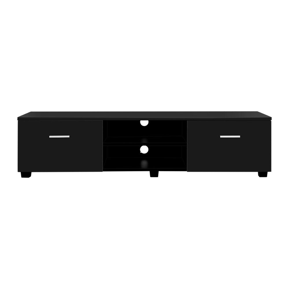 Artiss Entertainment Unit TV Cabinet 140cm Black Jim - Cosy Abode
