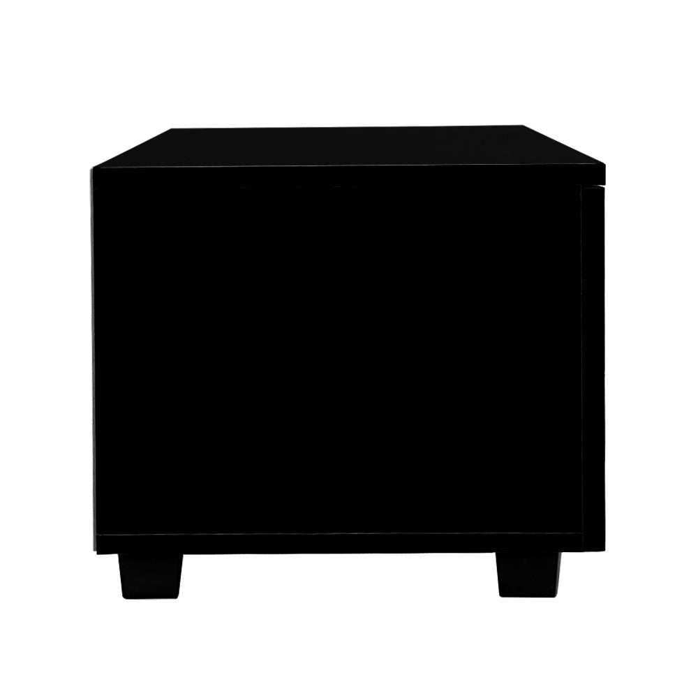 Artiss Entertainment Unit TV Cabinet 140cm Black Jim - Cosy Abode