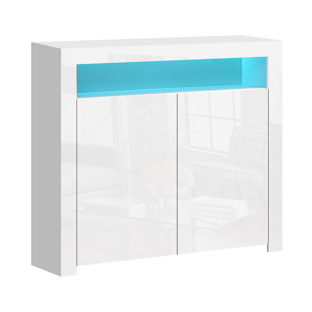 Artiss Buffet Sideboard LED - ARNO White - Cosy Abode