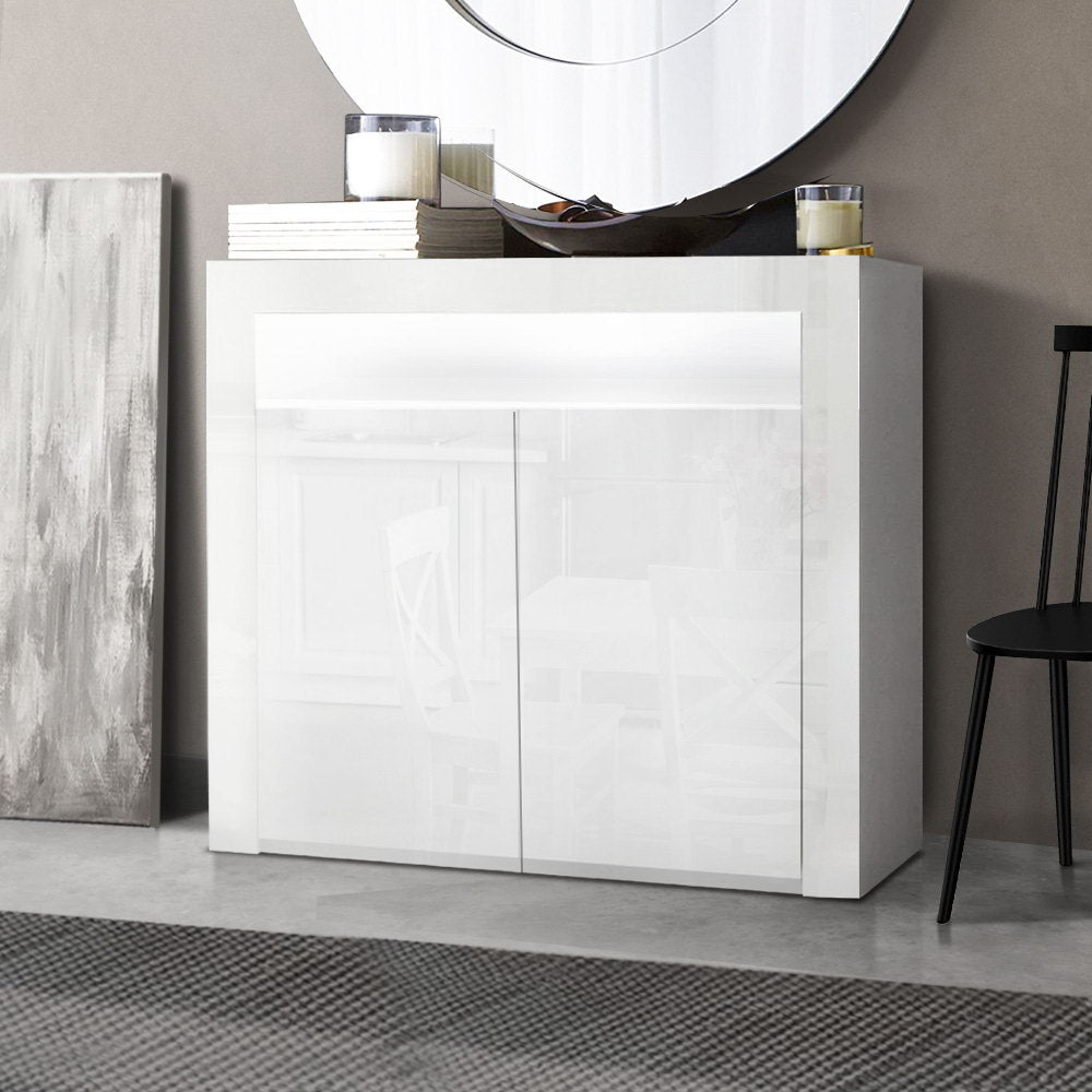 Artiss Buffet Sideboard LED - ARNO White - Cosy Abode