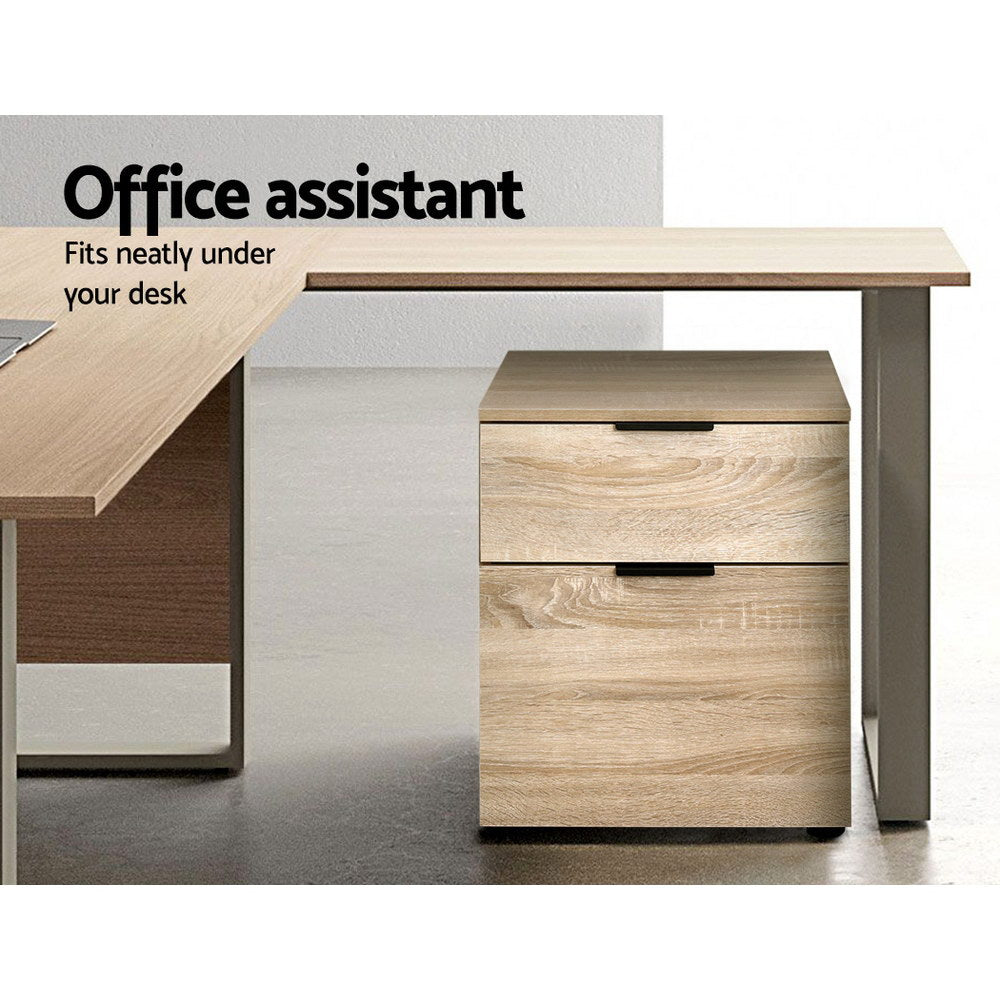 Artiss Filing Cabinet 2 Drawer Office Storage Organiser - Cosy Abode