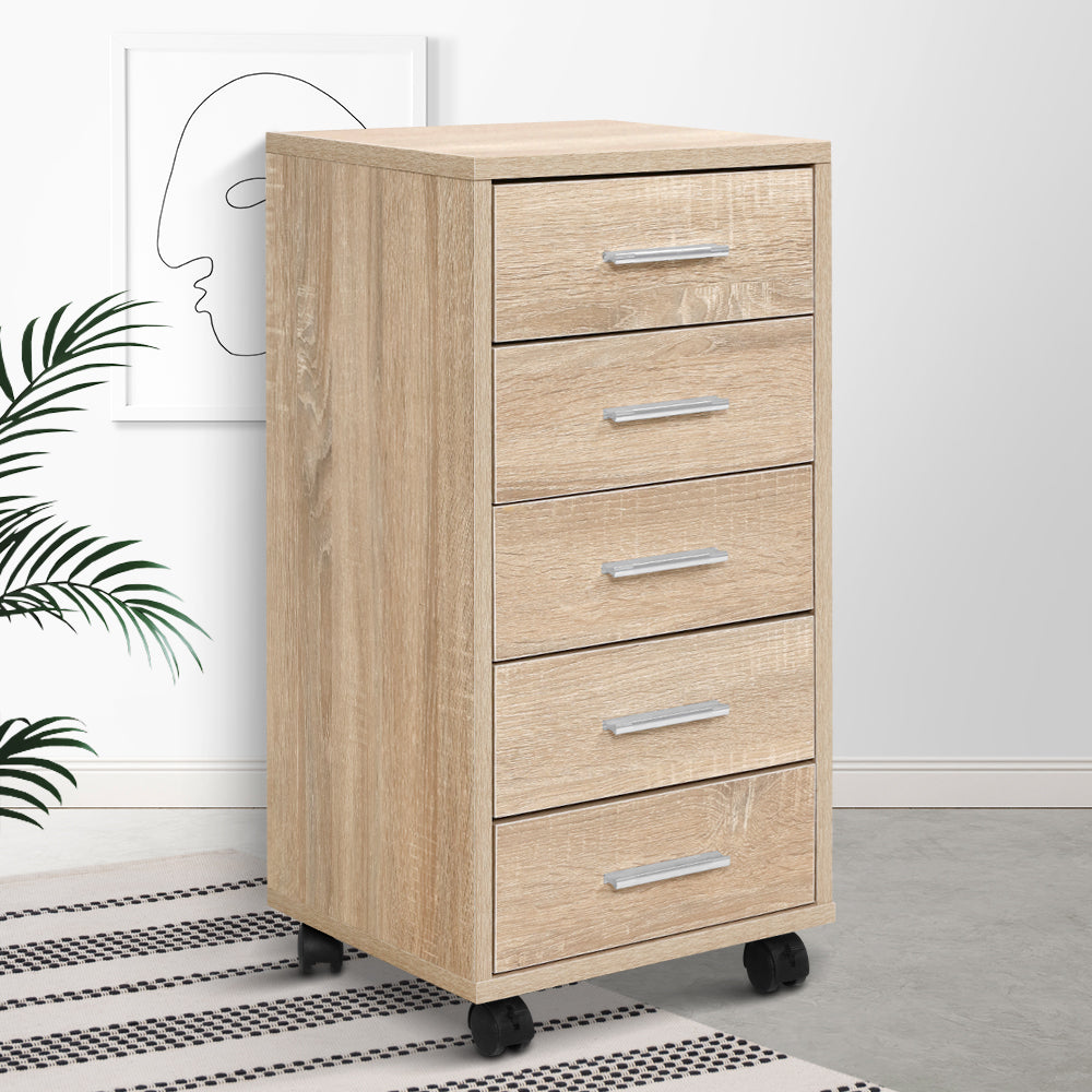 Artiss Filing Cabinet 5 Drawer Office Storage Organiser - Cosy Abode