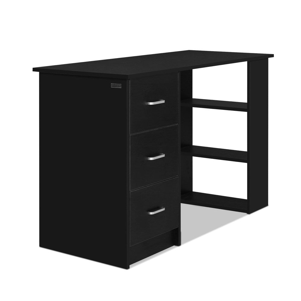 Artiss Computer Desk Drawer Shelf Cabinet Black 120CM - Cosy Abode