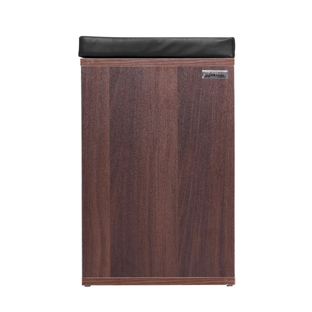 Artiss Shoe Rack Cabinet Bench 10 Cubes - Walnut - Cosy Abode