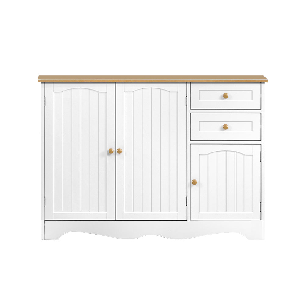 Artiss Buffet Sideboard 3 Doors - BERNE White - Cosy Abode
