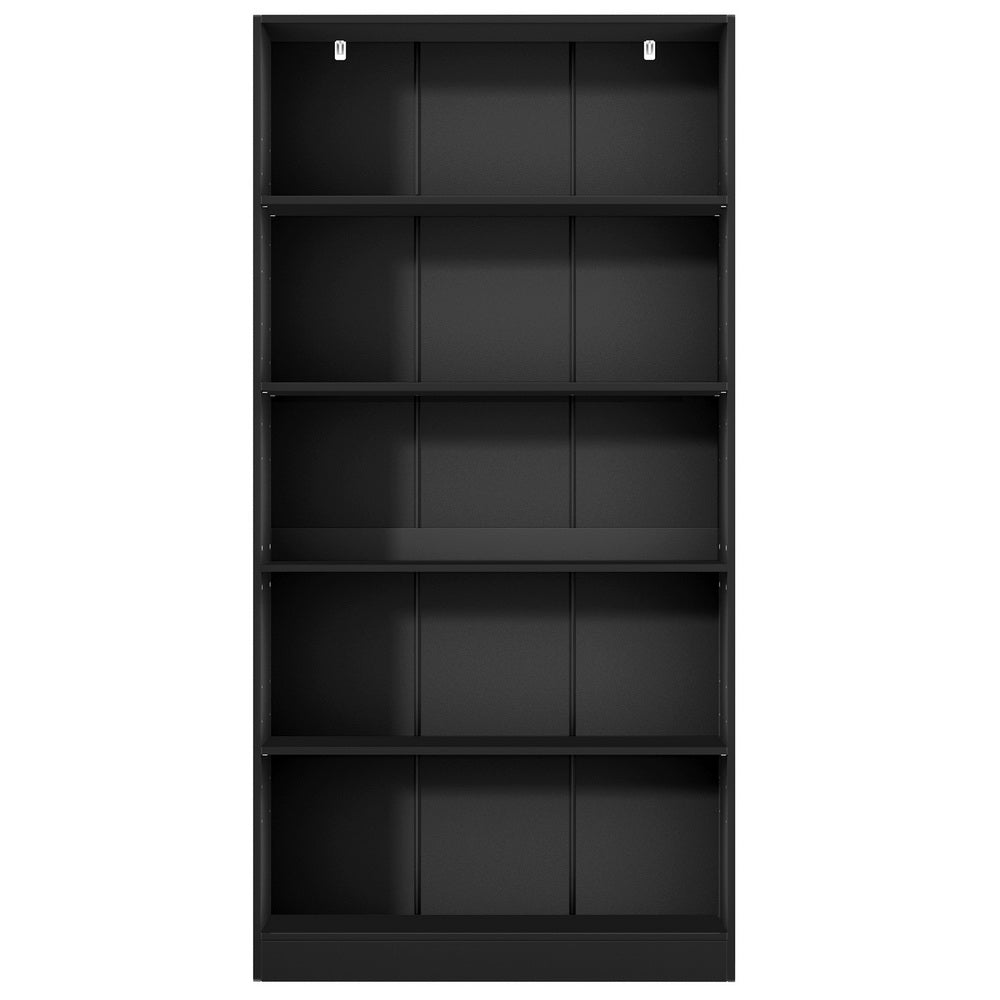 Artiss Bookshelf 5 Tiers ANTON - Black - Cosy Abode