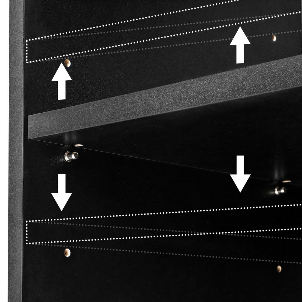 Artiss Bookshelf 5 Tiers ANTON - Black - Cosy Abode