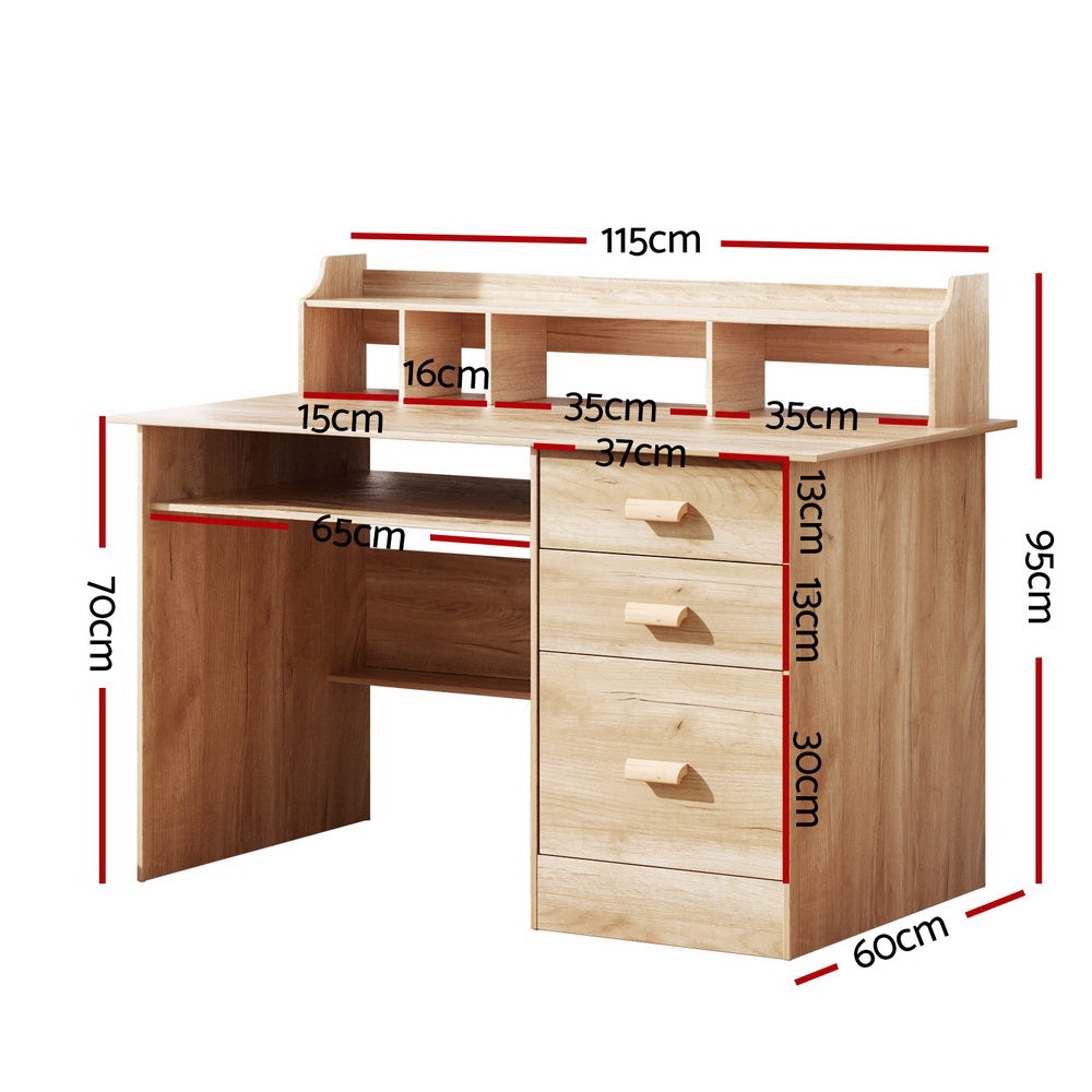 Artiss Computer Desk Office Study Desks Table Shelf Drawer - Cosy Abode