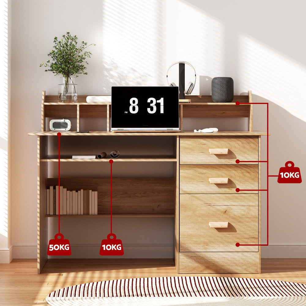 Artiss Computer Desk Office Study Desks Table Shelf Drawer - Cosy Abode