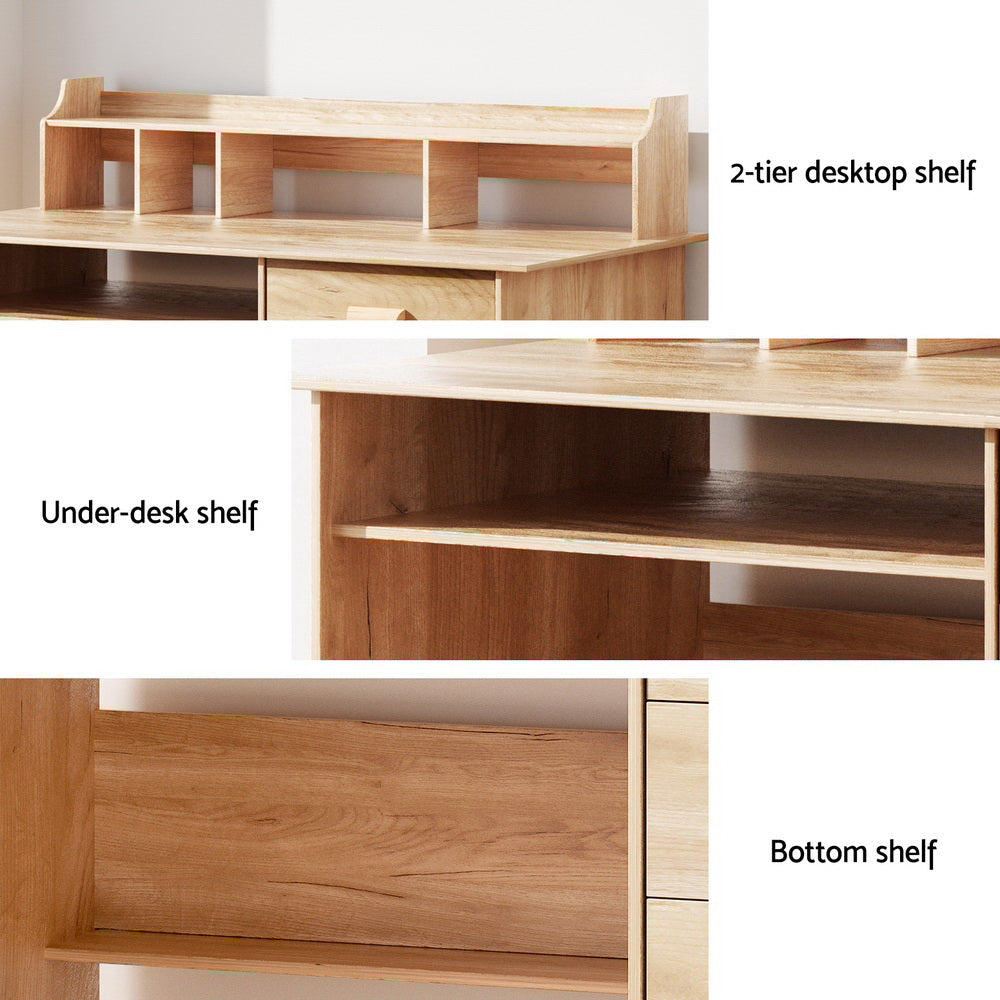 Artiss Computer Desk Office Study Desks Table Shelf Drawer - Cosy Abode