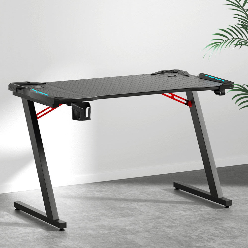 Artiss Gaming Desk Computer Desks LED Light 120CM - Cosy Abode