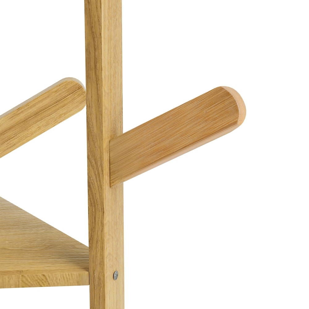 Artiss Clothes Rack Coat Stand 9 Hooks Tree Shelf Bamboo - Cosy Abode