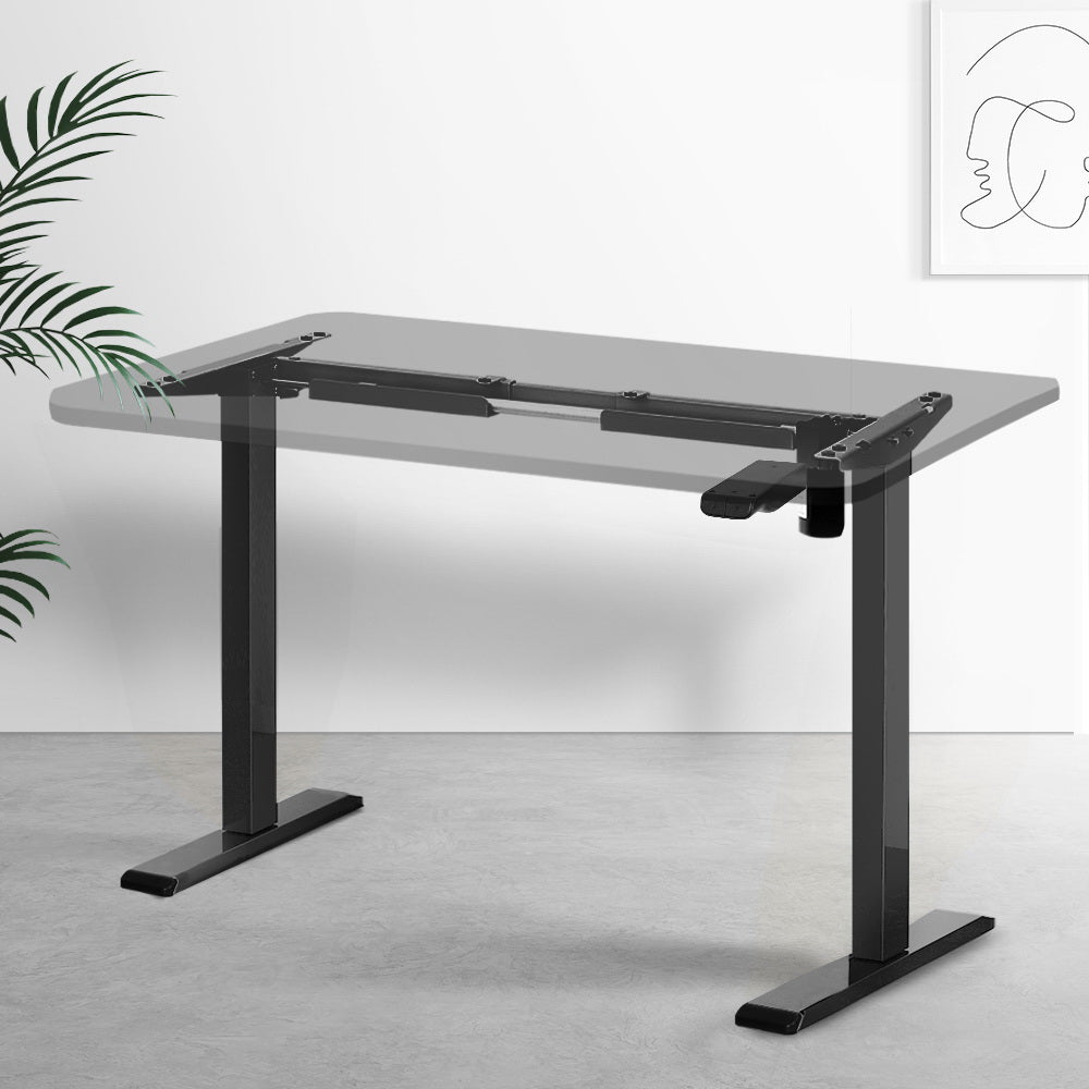 Artiss Standing Desk Frame Only Motorised Black - Cosy Abode
