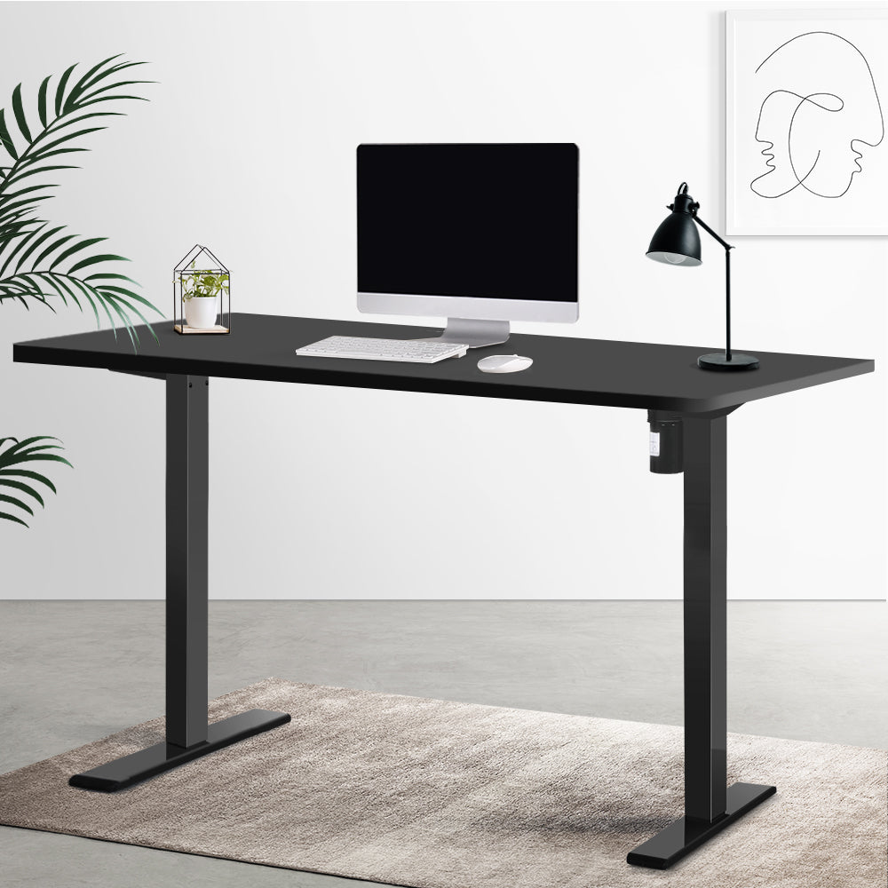Artiss Standing Desk Motorised Black 140CM - Cosy Abode