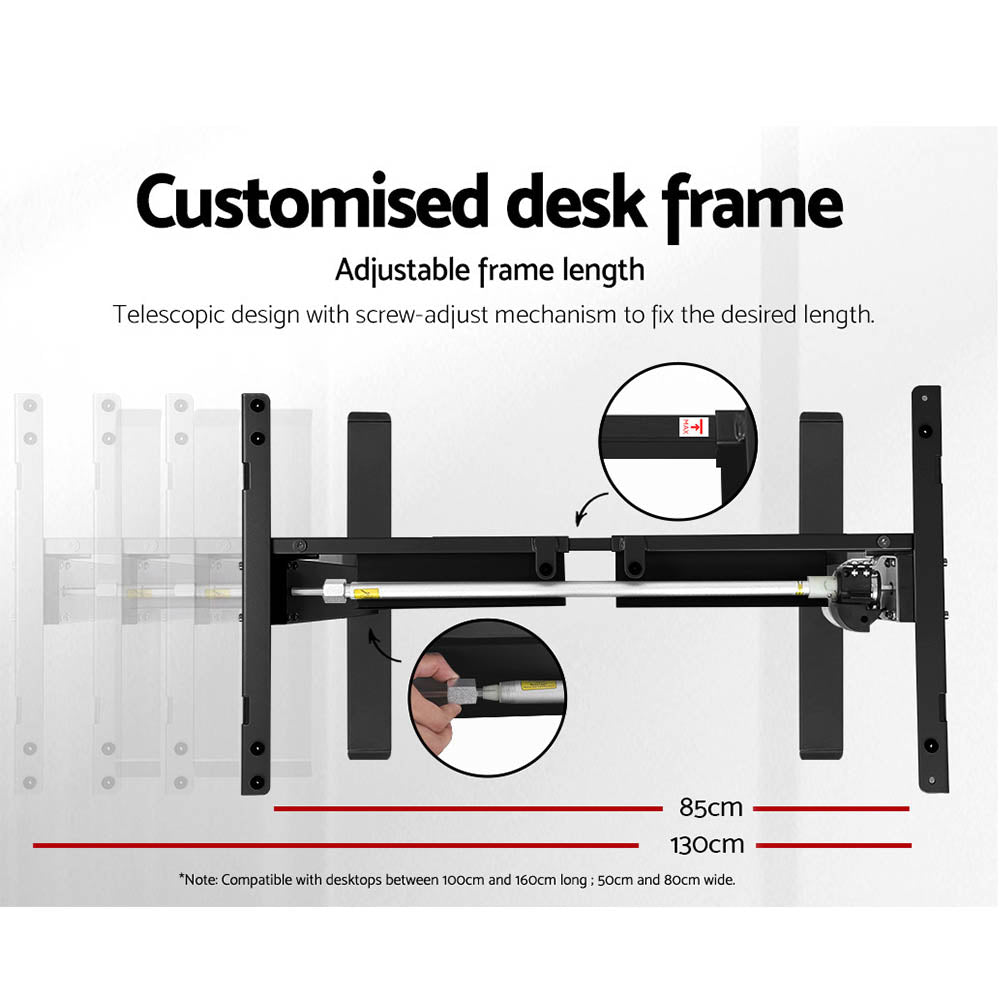 Artiss Standing Desk Motorised White 120CM - Cosy Abode
