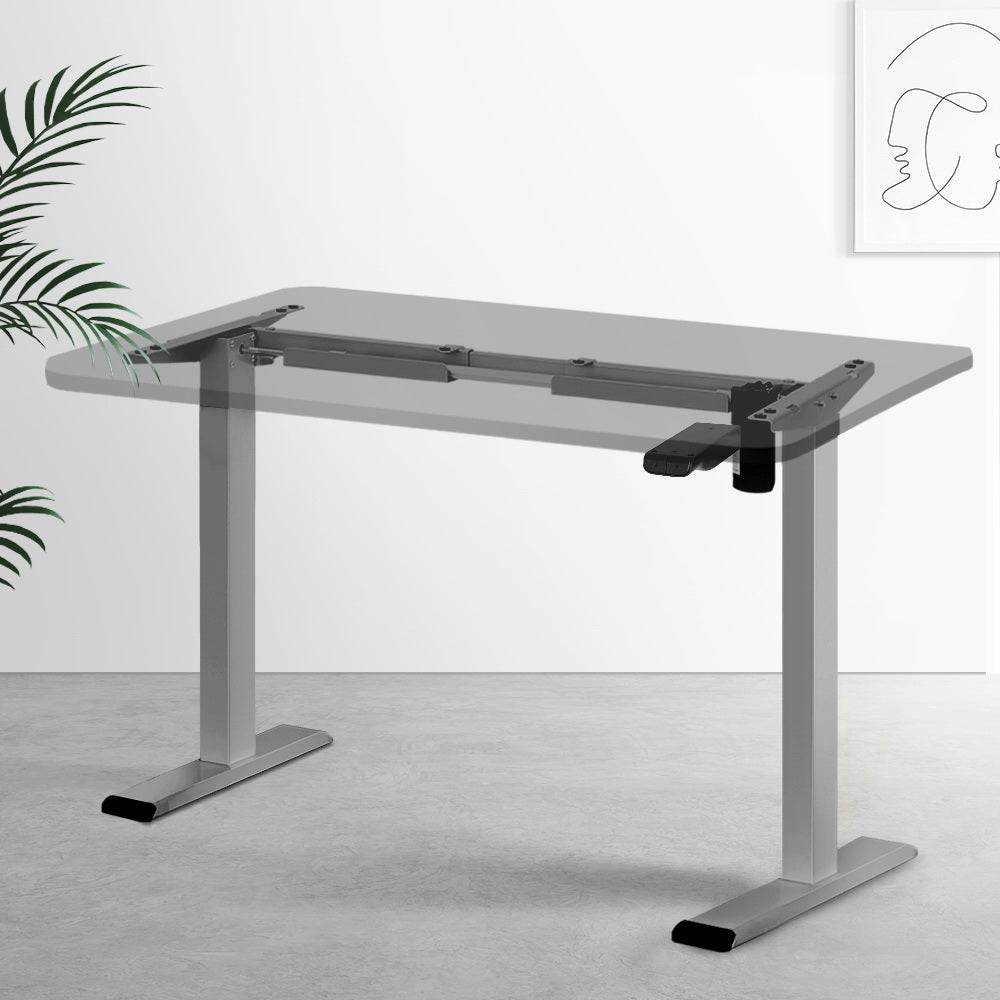 Artiss Standing Desk Frame Only Motorised Grey - Cosy Abode