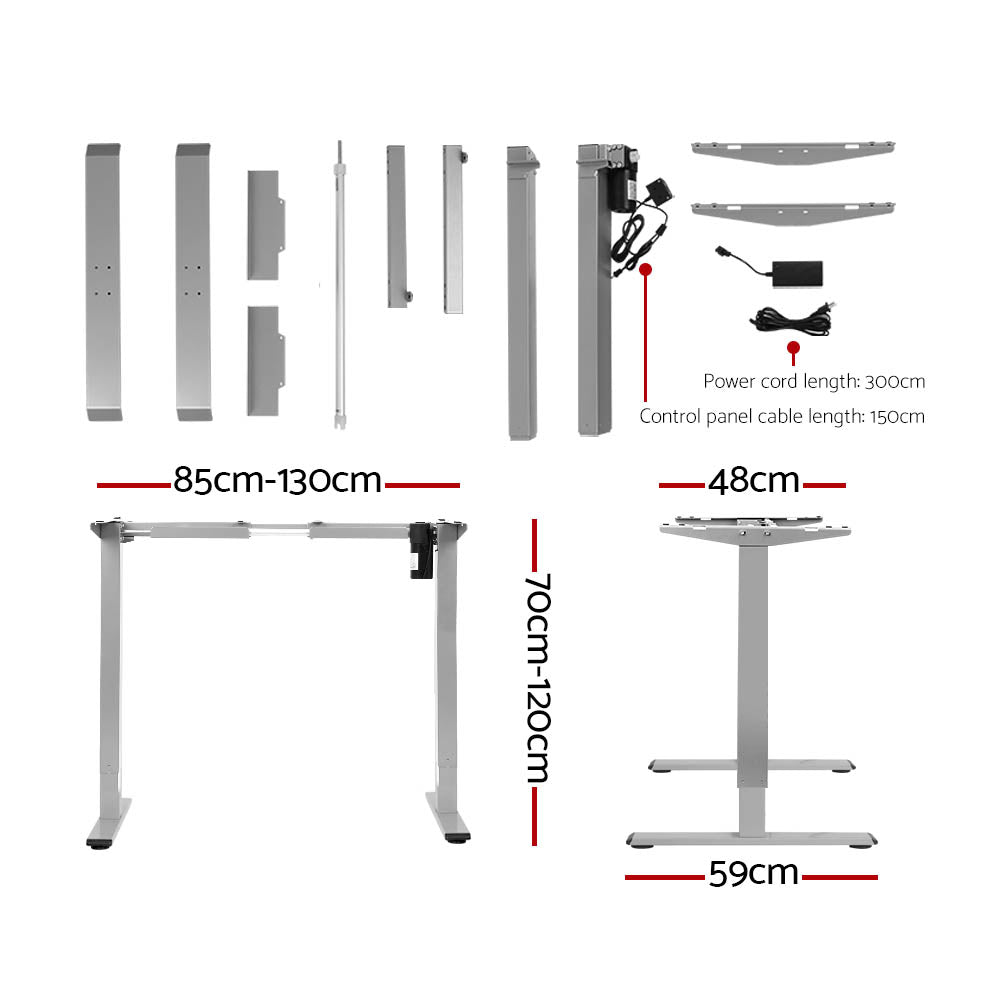 Artiss Standing Desk Motorised 120CM Black - Cosy Abode