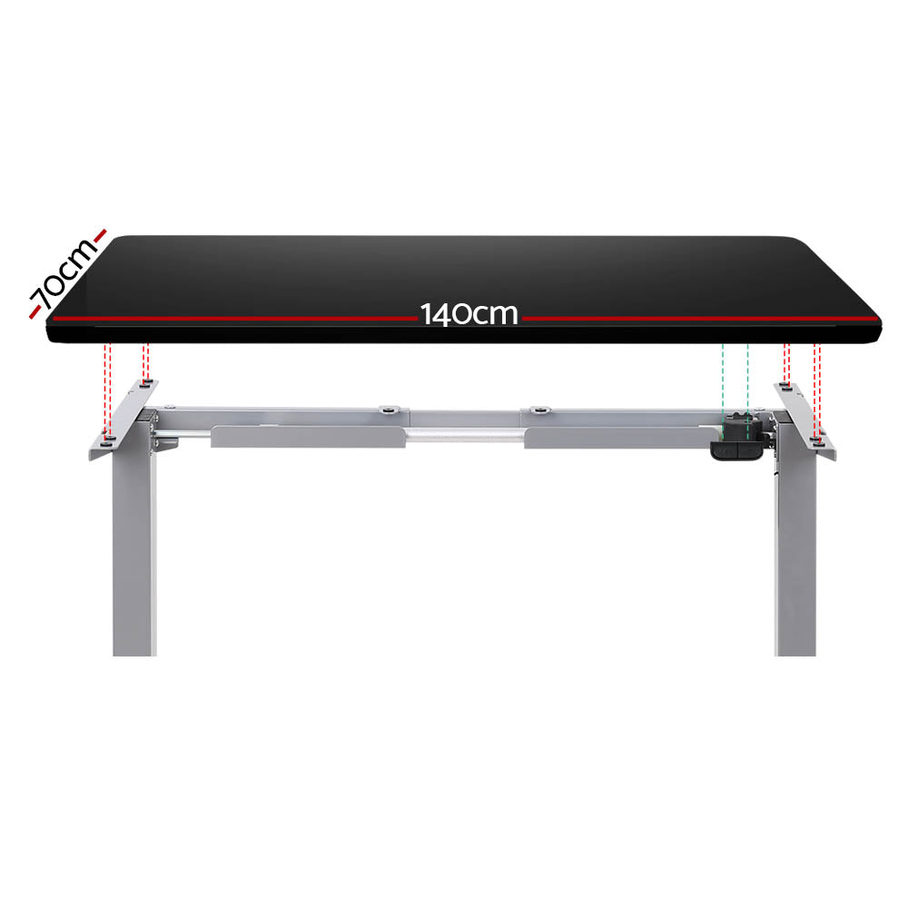 Artiss Standing Desk Motorised 140CM Black - Cosy Abode