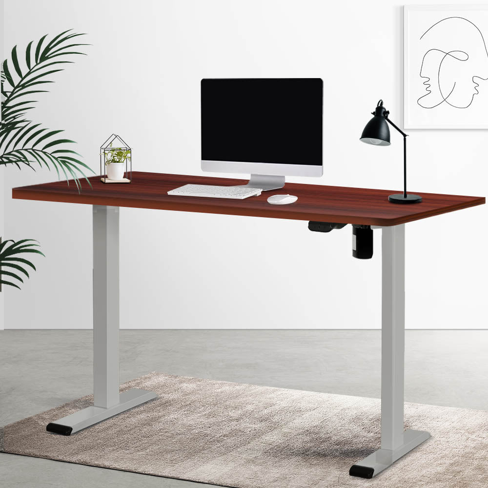 Artiss Standing Desk Motorised 120CM Walnut - Cosy Abode