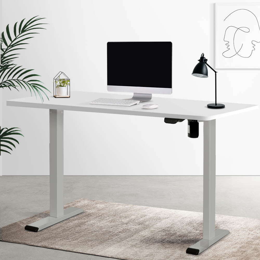 Artiss Standing Desk Motorised 140CM White - Cosy Abode