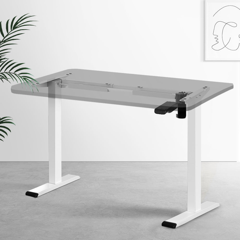 Artiss Standing Desk Frame Only Motorised White - Cosy Abode