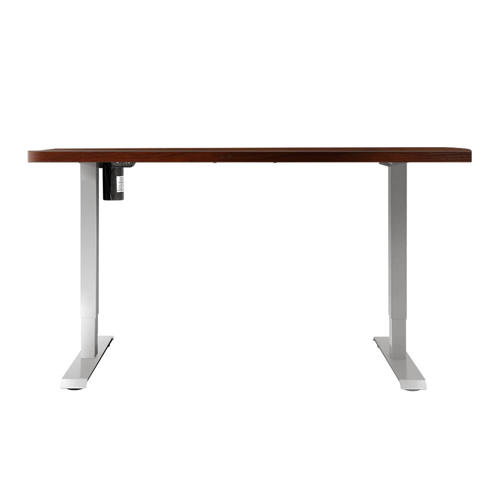 Artiss Standing Desk Motorised Sit Stand Desks Walnut 120CM - Cosy Abode