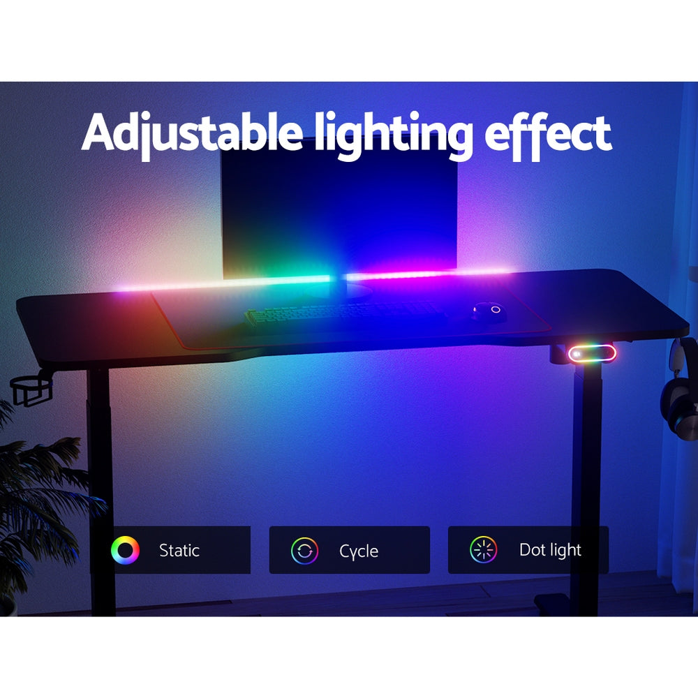 Artiss Standing Desk Motorised Gaming Desks Black 140CM - Cosy Abode