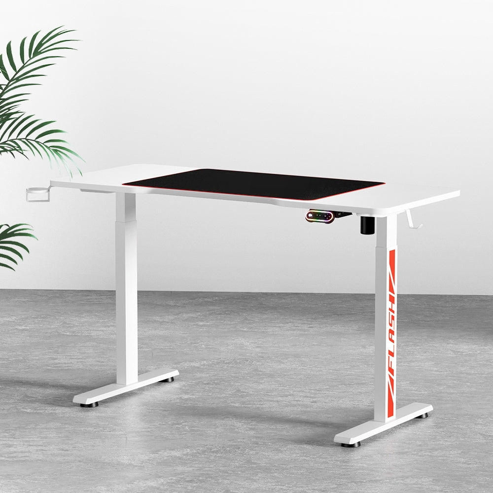 Artiss Standing Desk Motorised Gaming Desks White 140CM - Cosy Abode