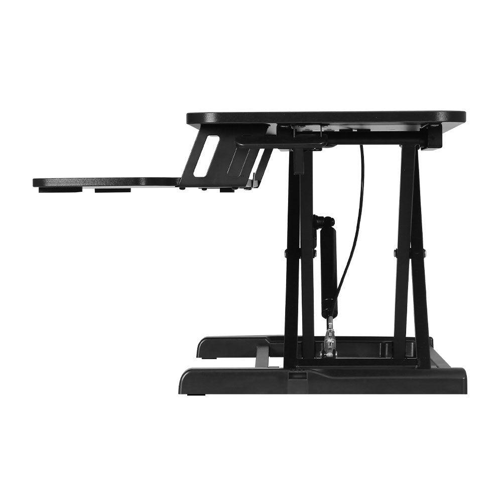 Artiss Standing Desk Riser Height Adjustable Black 80CM - Cosy Abode