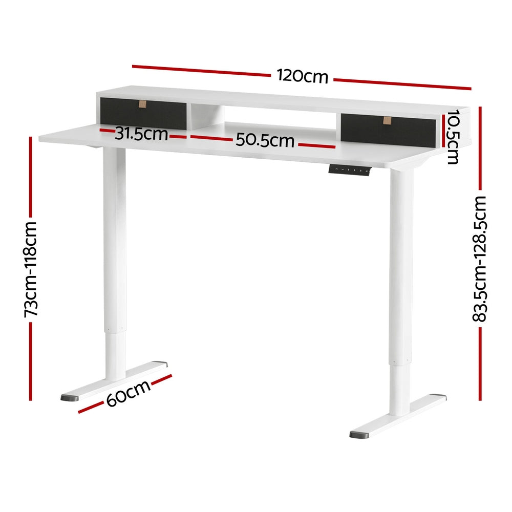 Artiss Electric Standing Desk Sit Stand Desks 120CM - Cosy Abode
