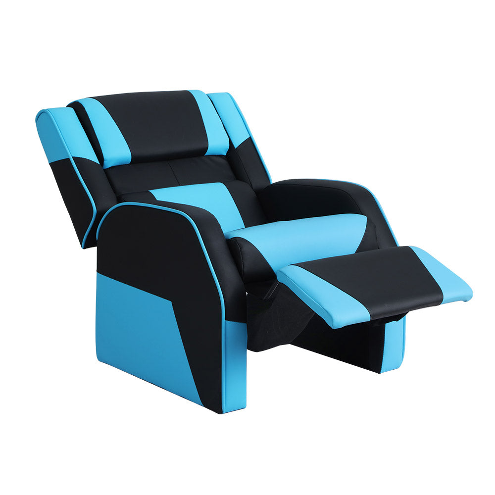 Keezi Kids Recliner Chair PU Leather Gaming Sofa Lounge Couch Children Armchair - Cosy Abode