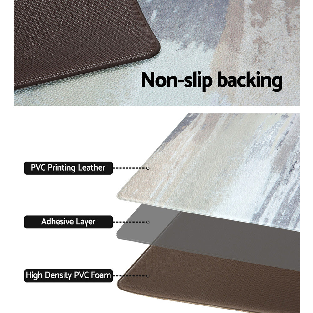 Artiss Kitchen Mat 45x75cm PVC Floor Rug Carpet Non-slip Lydia - Cosy Abode