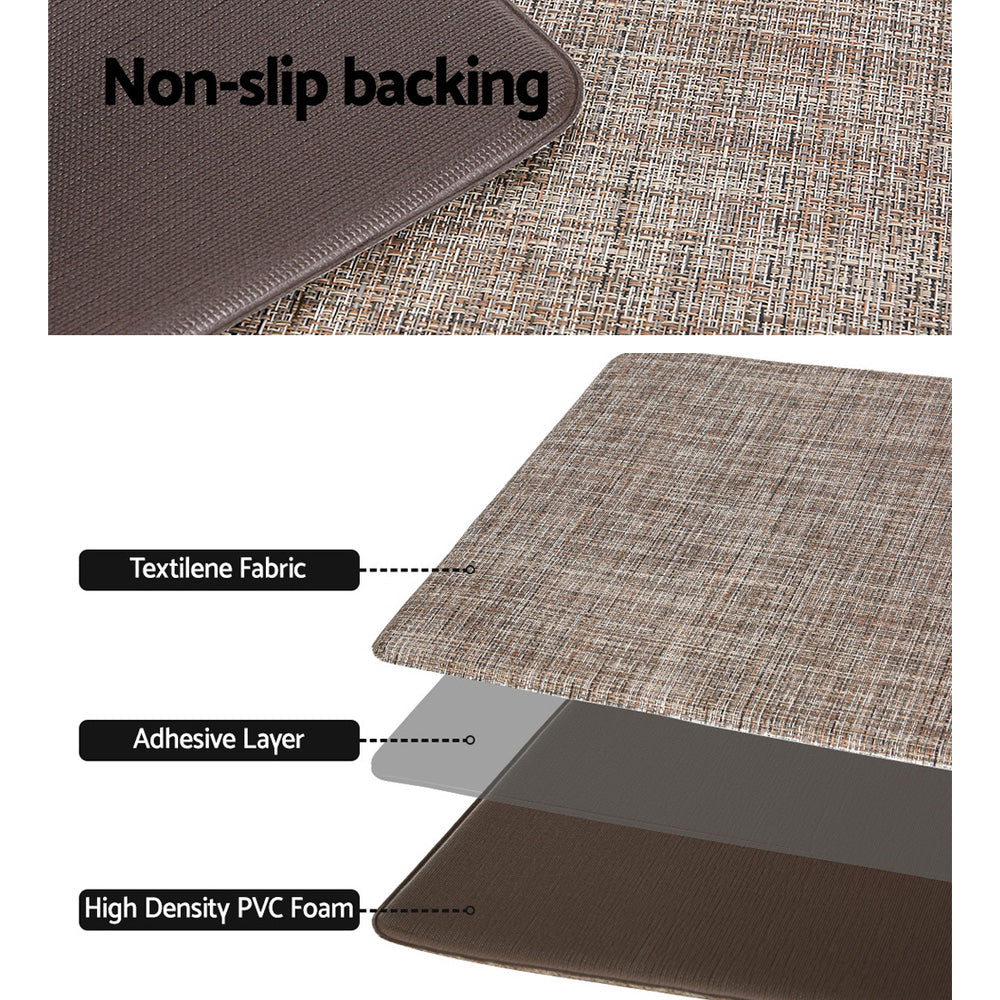 Artiss Kitchen Mat 45x150cm Textilene Floor Rug Carpet Non-slip - Cosy Abode