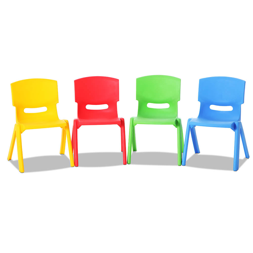 Keezi Kids Chairs Set Plastic Set of 4 Activity Study Chair 50KG - Cosy Abode