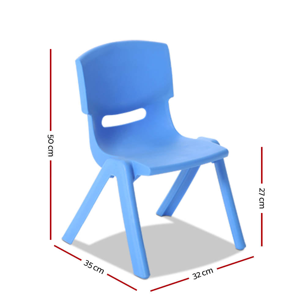 Keezi Kids Chairs Set Plastic Set of 4 Activity Study Chair 50KG - Cosy Abode