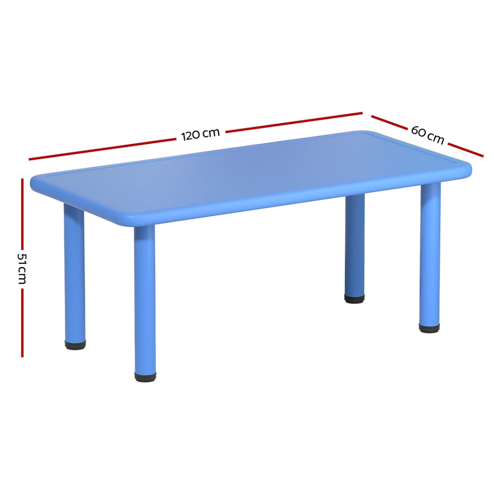 Keezi Kids Table Plastic Square Activity Study Desk 60X120CM - Cosy Abode