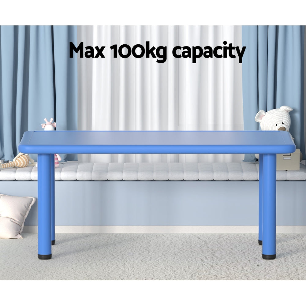Keezi Kids Table Plastic Square Activity Study Desk 60X120CM - Cosy Abode