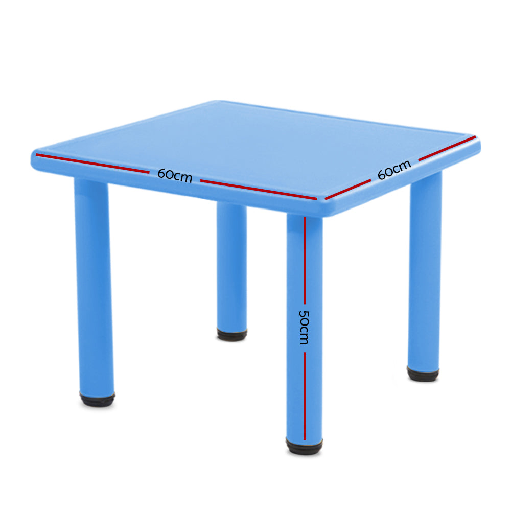 Keezi Kids Table Plastic Square Activity Study Desk 60X60CM - Cosy Abode