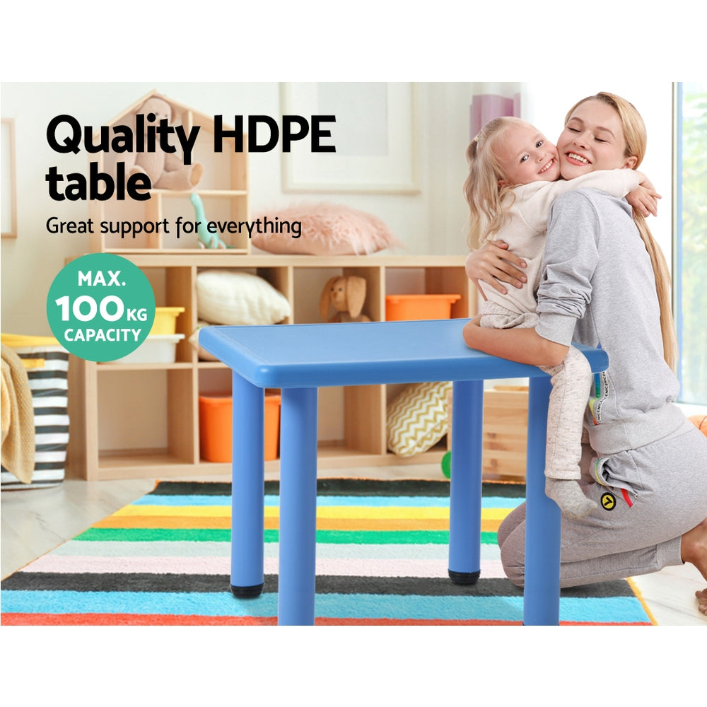 Keezi Kids Table Plastic Square Activity Study Desk 60X60CM - Cosy Abode