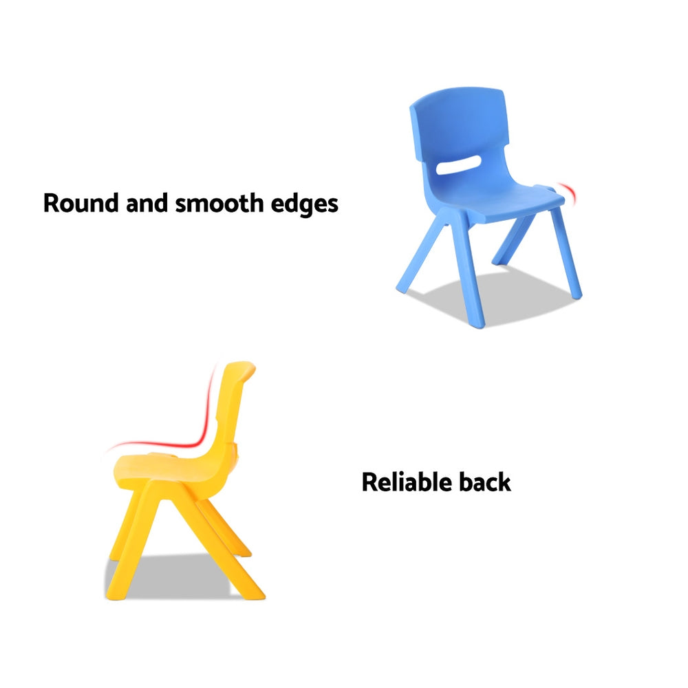 Keezi 9PCS Kids Table and Chairs Set Children Study Desk Furniture Plastic 8 Chairs - Cosy Abode
