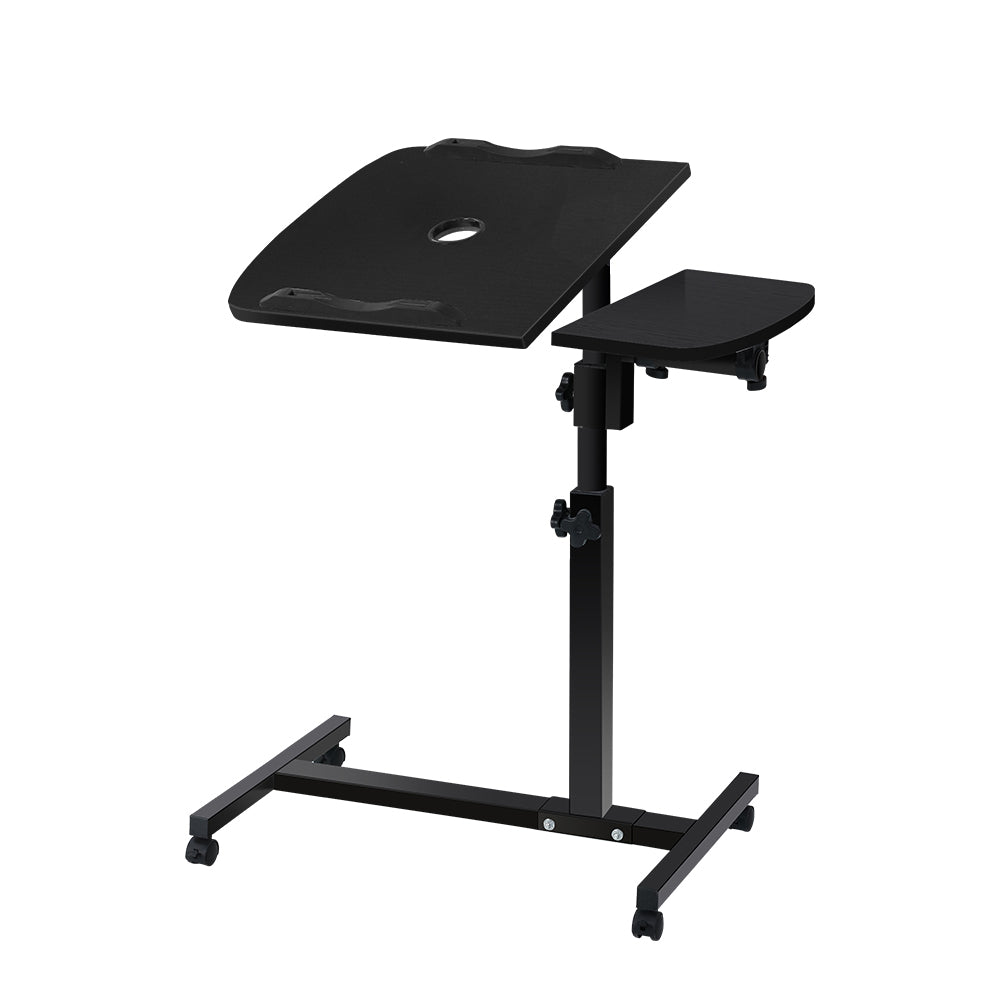 Artiss Laptop Desk Table Fan Cooling Black 60CM - Cosy Abode