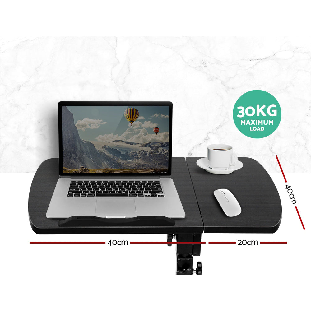 Artiss Laptop Desk Table Fan Cooling Black 60CM - Cosy Abode