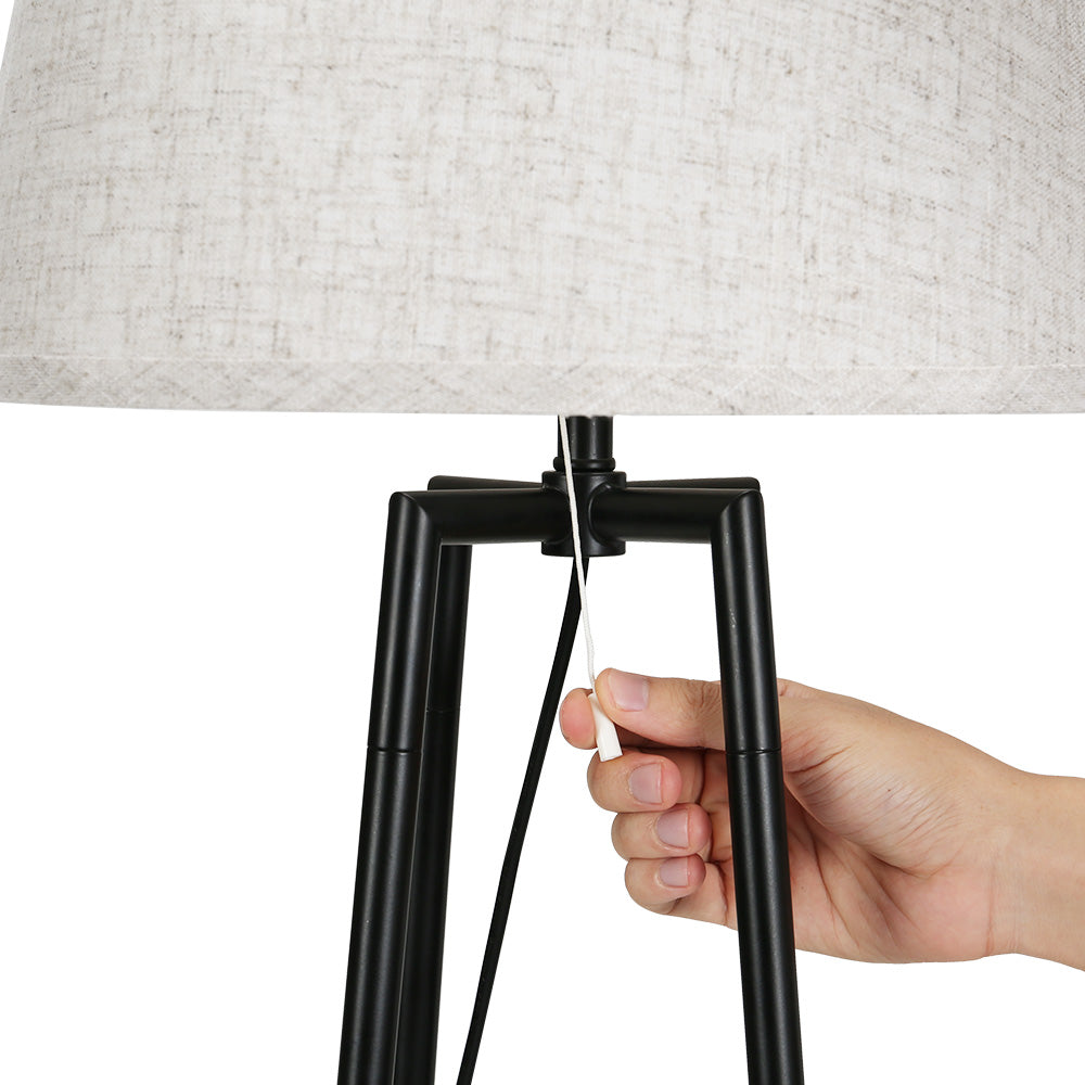 Artiss Floor Lamp 2 Tier Shelf Storage LED Light Stand Home Living Room Upright - Cosy Abode