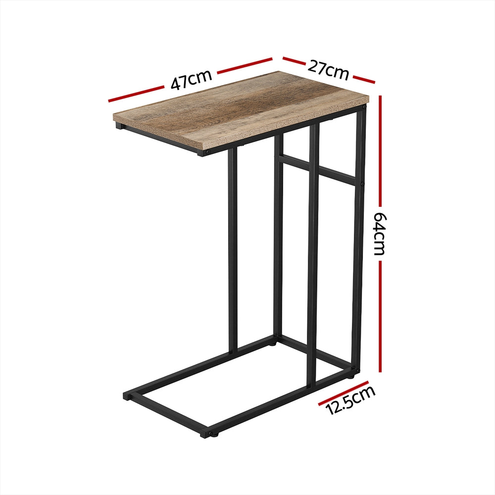 Artiss Coffee Table Side Table Walnut Anika - Cosy Abode