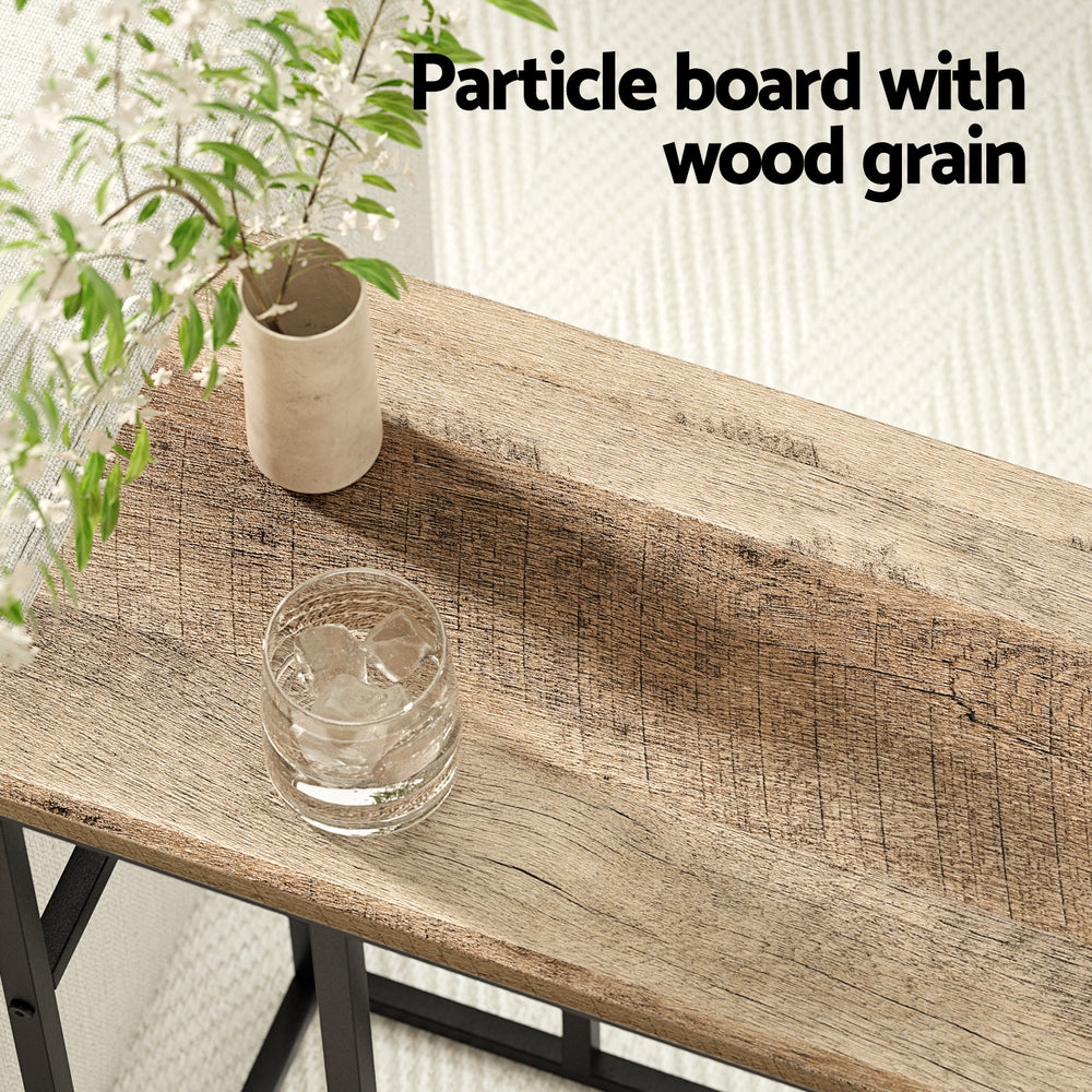 Artiss Coffee Table Side Table Walnut Anika - Cosy Abode
